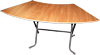 Стол сегмент ширина 0,8 м (6 штук в круге внутренний d1,9 м)